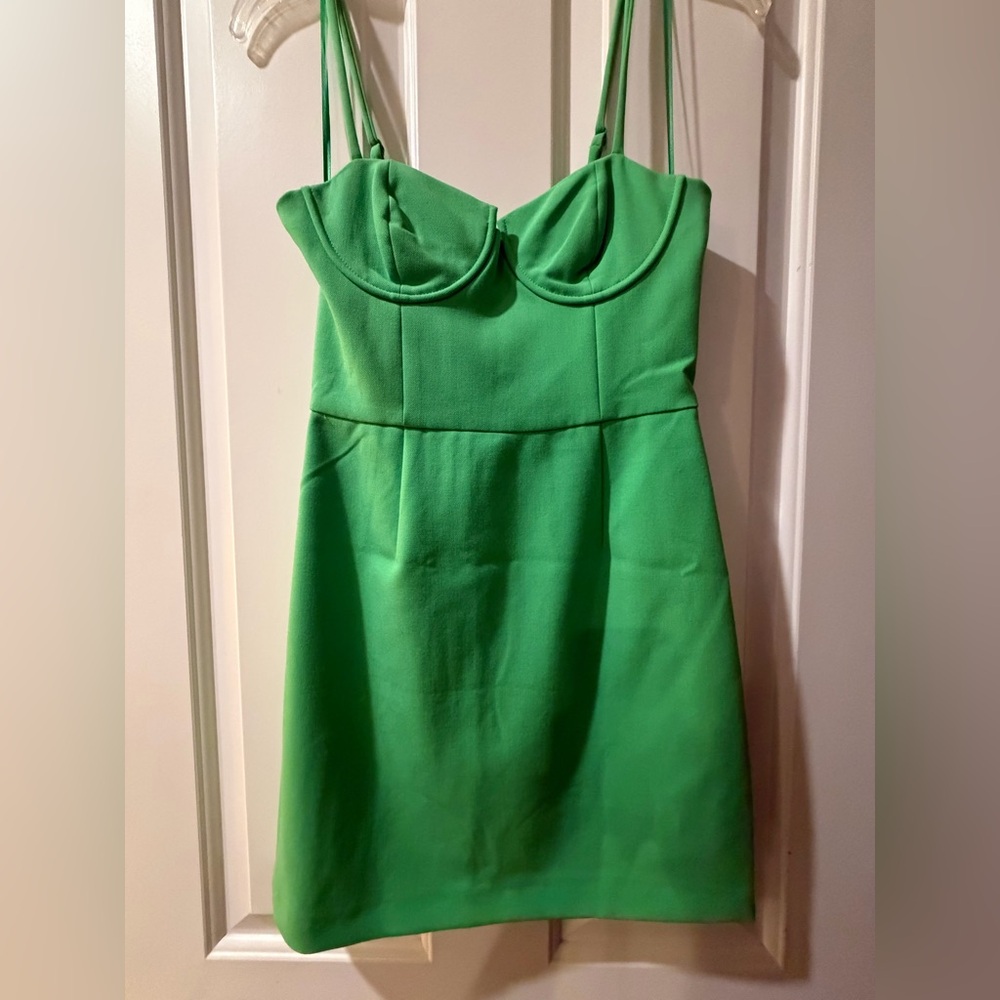 French Connection Vibrant Green Mini Dress